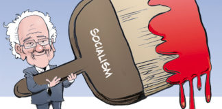 Bernie paints it Red Bernie paints it Red, Bruce Plante, southern Utah, Utah, St. George, The Independent, Bernie paints it red; Senator Bernie Sanders; DNC; Democratic Party; socialism; Democratic Platform; moderates; 2020 Presidential Campaign; Campaign 2020