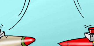 India Vs Pakistan India Vs Pakistan, Emad Hajjaj, southern Utah, Utah, St. George, The Independent, India,pakistan,nuclear,war,wagah,gaurds,show,kashmir,