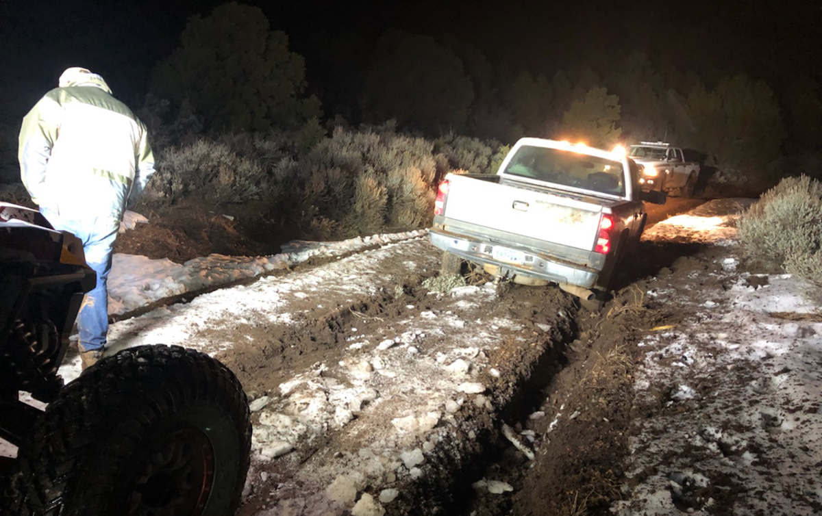 Officials recommend that motorists not attempt to travel on unpaved roads on the Arizona Strip above 4,000 feet elevation until weather conditions change.
