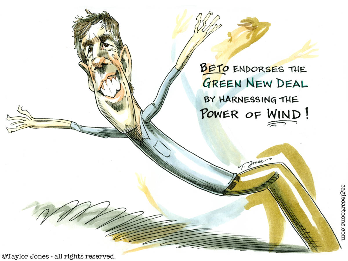 Beto Catch the Wind, Taylor Jones, southern Utah, Utah, St. George, The Independent, beto, beto orourke, democrats, democratic party, election 2020, primaries, crowded democratic field, green new deal, environment, global warming, alternative energy, wind power, texas, el paso