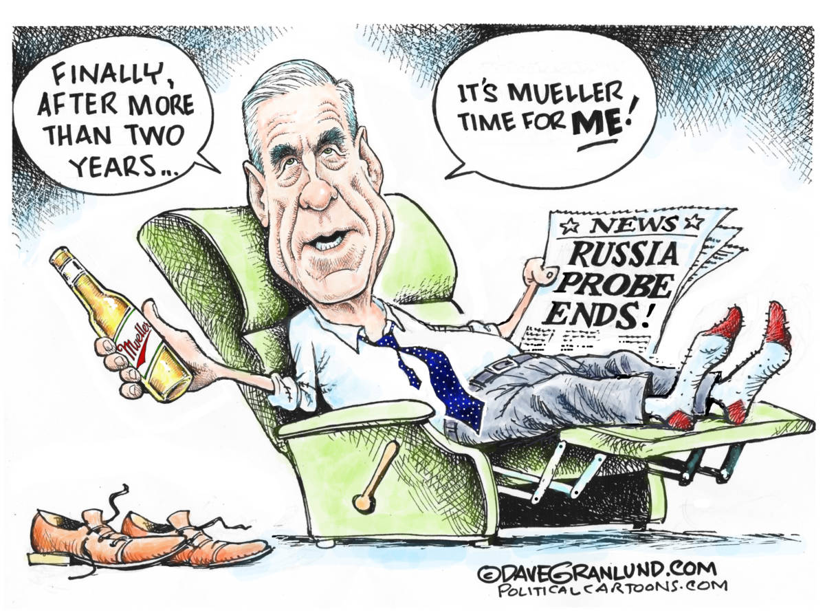 Mueller Russia probe ends, Dave Granlund, southern Utah, Utah, St. George, The Independent, Russia, probe, collusion, fraud, trump tower, indictments, arrests, investigation, release, ends, finished, complete, report, findings, corruption, lies, false testimony, convictions, aid, Russian meddling, interference , hacking, emails, interrogations ,