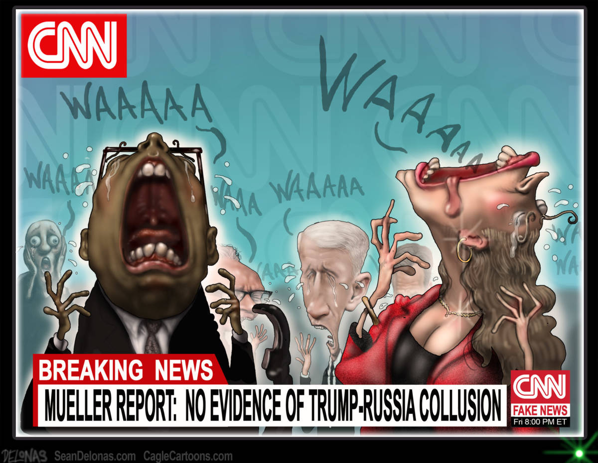 Mueller Report and CNN, Sean Delonas, southern Utah, Utah, St. George, The Independent, Robert Mueller Report,Russia Collusion,Donald Trump President,no evidence,exonerated