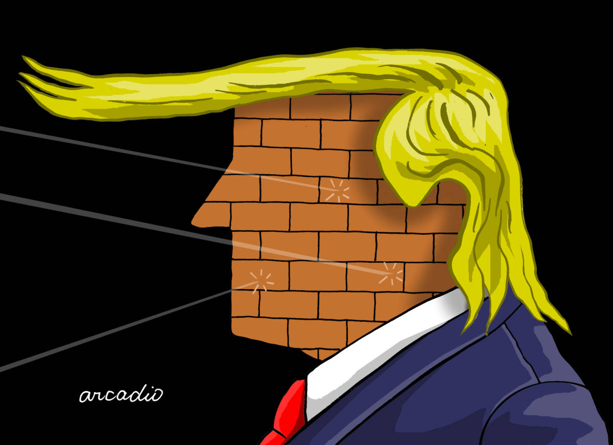 Trump the impenetrable wall, Arcadio Esquivel, southern Utah, Utah, St. George, The Independent, USA, Russia, Trump, Putin, Conspiracy, Politicians, Presidents