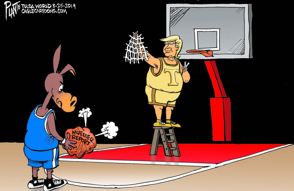 Game over, Bruce Plante, southern Utah, Utah, St. George, The Independent, Game Over, President Donald J Trump, Mueller Report, Special Councel Robert S Mueller III, Democratic Party, GOP, DNC, Republican Party, cutting down the net