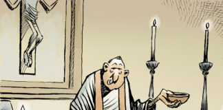 The Church and the scandal The Church and the scandal, Patrick Chappatte, southern Utah, Utah, St. George, The Independent, Catholic Church, justice, Pedophilia, Religion, Scandal, Sexuality