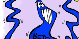 Crazy Wavy 2020 Crazy Wavy 2020, Beto Hands, Beto O'Rourke, Campaign 2020, Cartoons, Clay Jones, claytoonz, Donald Trump, Editorial cartoons, Election 2020, Political Cartoons, Trump Hands, southern Utah, Utah, St. George, The Independent,