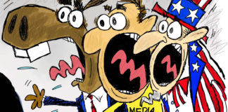 Mueller Time Mueller Time, southern Utah, Utah, St. George, The Independent, Cartoons, Clay Jones, claytoonz, Democrats, Donald Trump, Editorial cartoons, media, Mueller Report, Mueller Time, Political Cartoons, Russia Investigation, Uncle Sam, William Barr