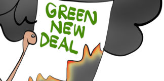 Burning Green New Deal, Gary McCoy, southern Utah, Utah, St. George, The Independent, AOC,wind power,solar,solar panels,Senate Majority Leader Mitch McConnell,Alexandria Ocasio-Cortez,cow farts,carbon emissions,green new deal vote,vote present,congressional democrats ,green new deal