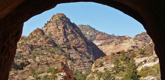 The portion of Zion Mount Carmel Highway from the east entrance to the Zion Mount Carmel Tunnel will reopen to limited hours and non-oversized vehicles.