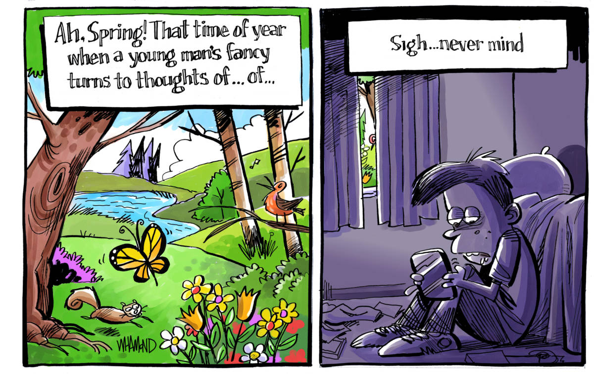 Spring is in the air, Dave Whamond, southern Utah, Utah, St. George, The Independent, Spring, kids and their phones, millennials, is tech harming tweens, internet and gaming addition, social media, cell phone zombies, iPhone generation, distracted parents, lack of exercise and going outdoors