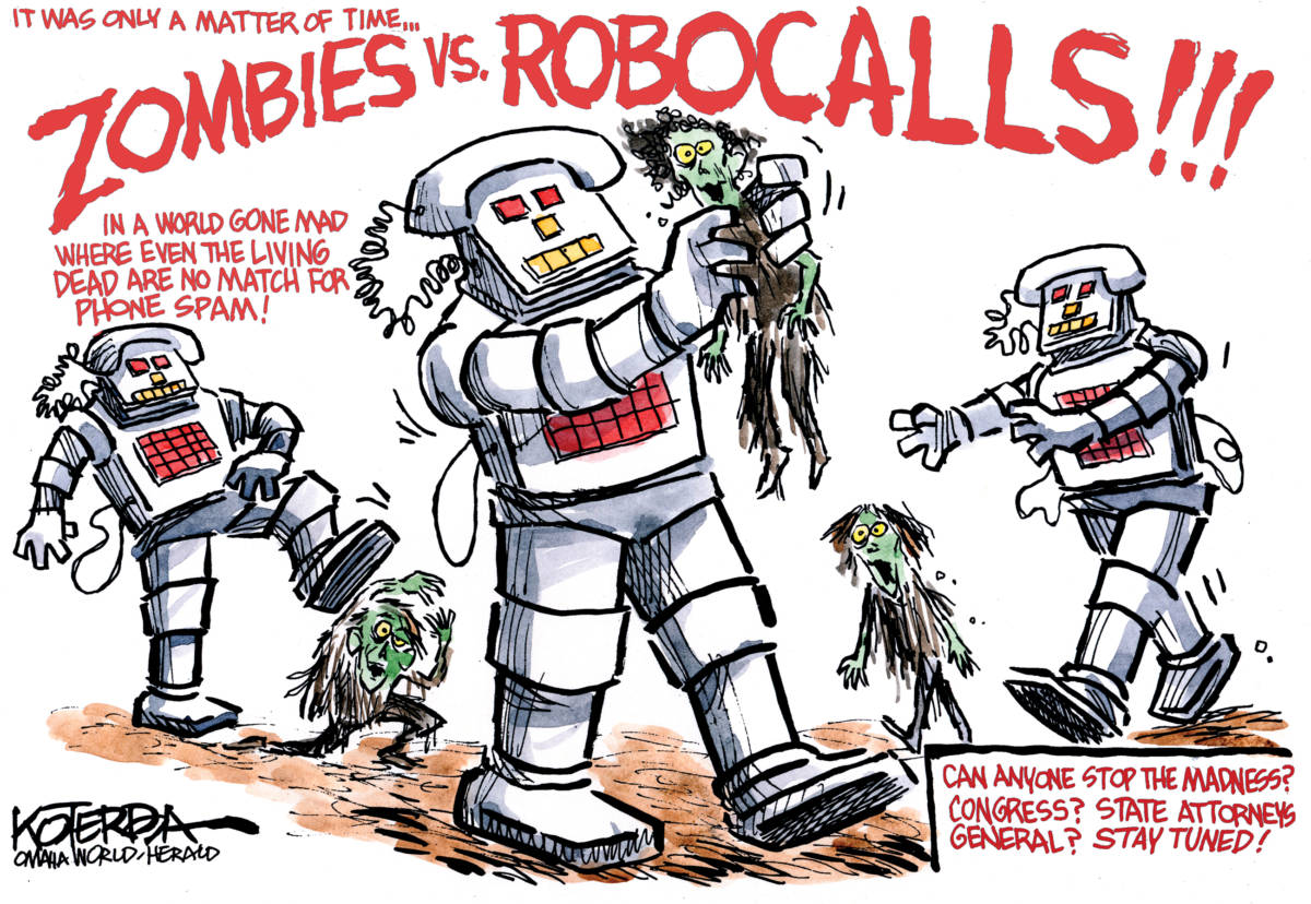 Zombies vs Robocalls, Jeff Koterba, southern Utah, Utah, St. George, The Independent, robocalls, zombies, congress, attorneys general, communication, apps