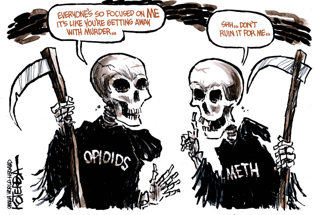 The Evil Truth, Jeff Koterba, southern Utah, Utah, St. George, The Independent, opiods, meth, addiction, skeletons
