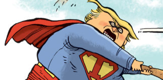 Tariff Man Tariff Man, Rick McKee, southern Utah, Utah, St. George, The Independent, Trump, Tariffs, Mexico, Economy, stock market, Tariff Man, immigration