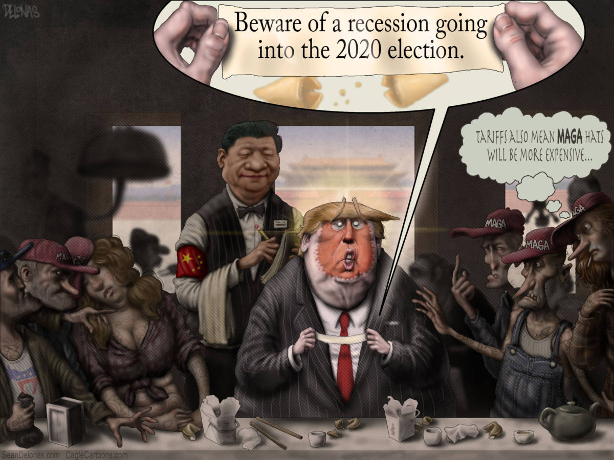 Trump China Recession, Sean Delonas, Trump China Recession, President Donal Trump, Xi Jinping General Secretary, China, Tariffs, Trade War, Recession,
