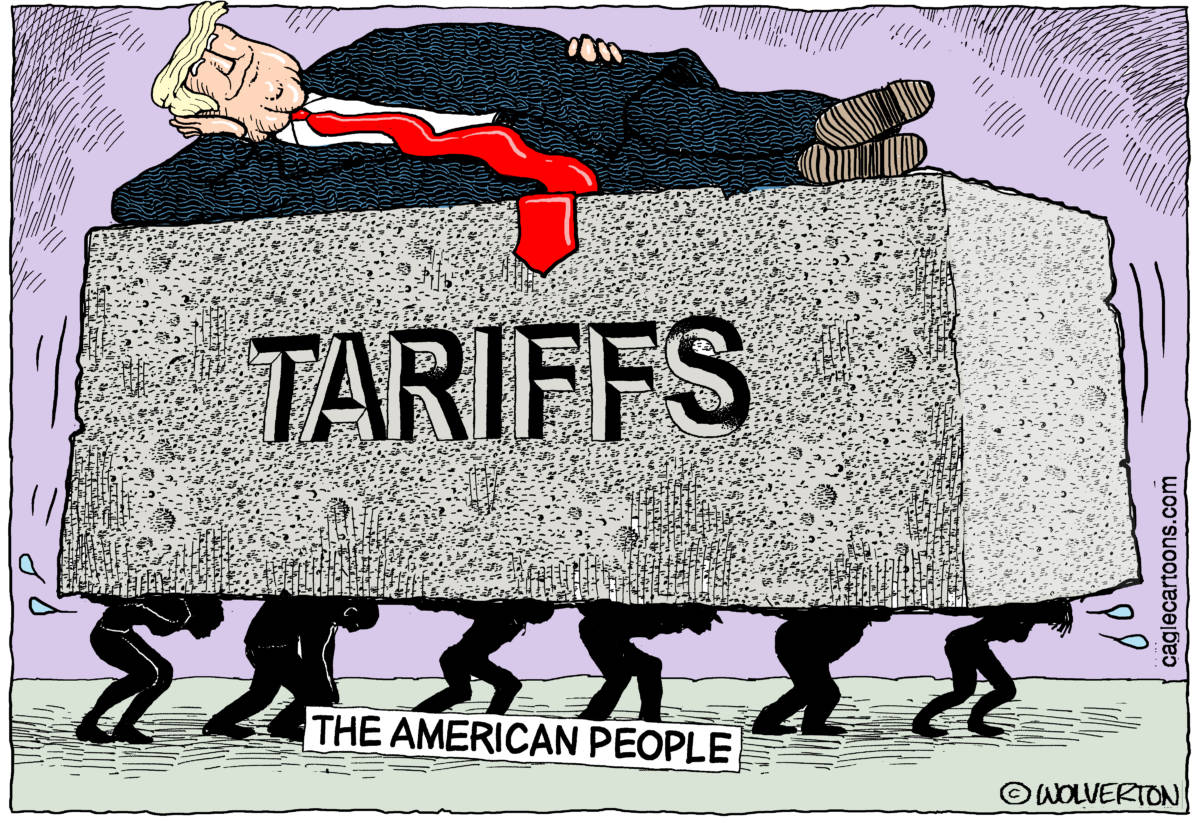 Tariffs on the Backs of Americans, Wolverton, China, Trade war, Trump, Economy, Imports