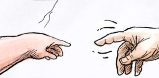 The chosen one The chosen one, Adam Zyglis, trump, chosen one, god, michelangelo, art, history, president, religion, china, trade