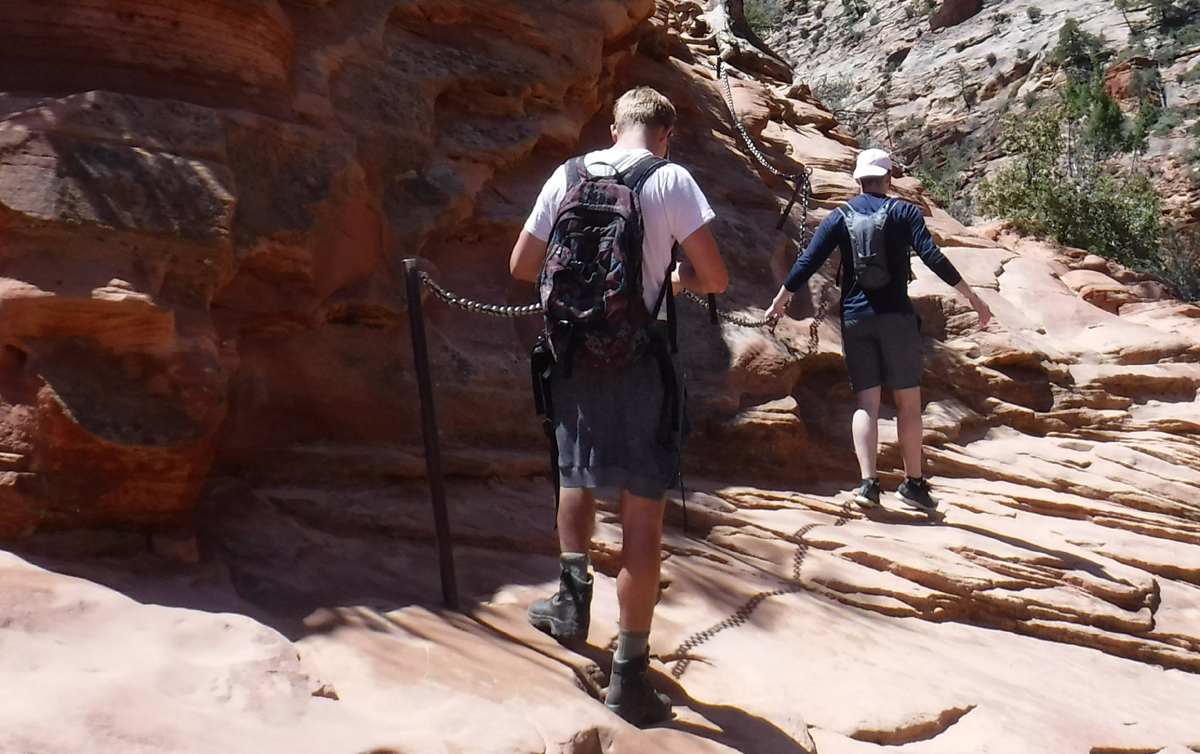 Zion National Park's trail crew will close Angels Landing Trail in order to replace multiple posts which support the chain sections on the trail.