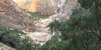 Rockfall at Weeping Rock injures Zion hikers Zion National Park staff were notified of a large rockfall near Weeping Rock Shuttle Stop in the main canyon Aug. 25. Three visitors were injured.
