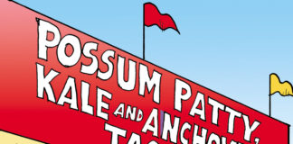 Fair Food Fair Food, Bruce Plante, Fair Food, Tulsa State Fair, fried food, possum patty, kale and anchovy tacos