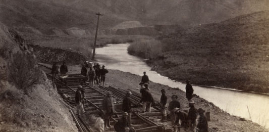 “A World Transformed: the Transcontinental Railroad and Utah” is on exhibit at the Canyon Community Center in Springdale.