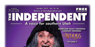The Independent October 2019 featuring Hurricane Valley Theatrical Co. The Independent news st. george art music southern utah events