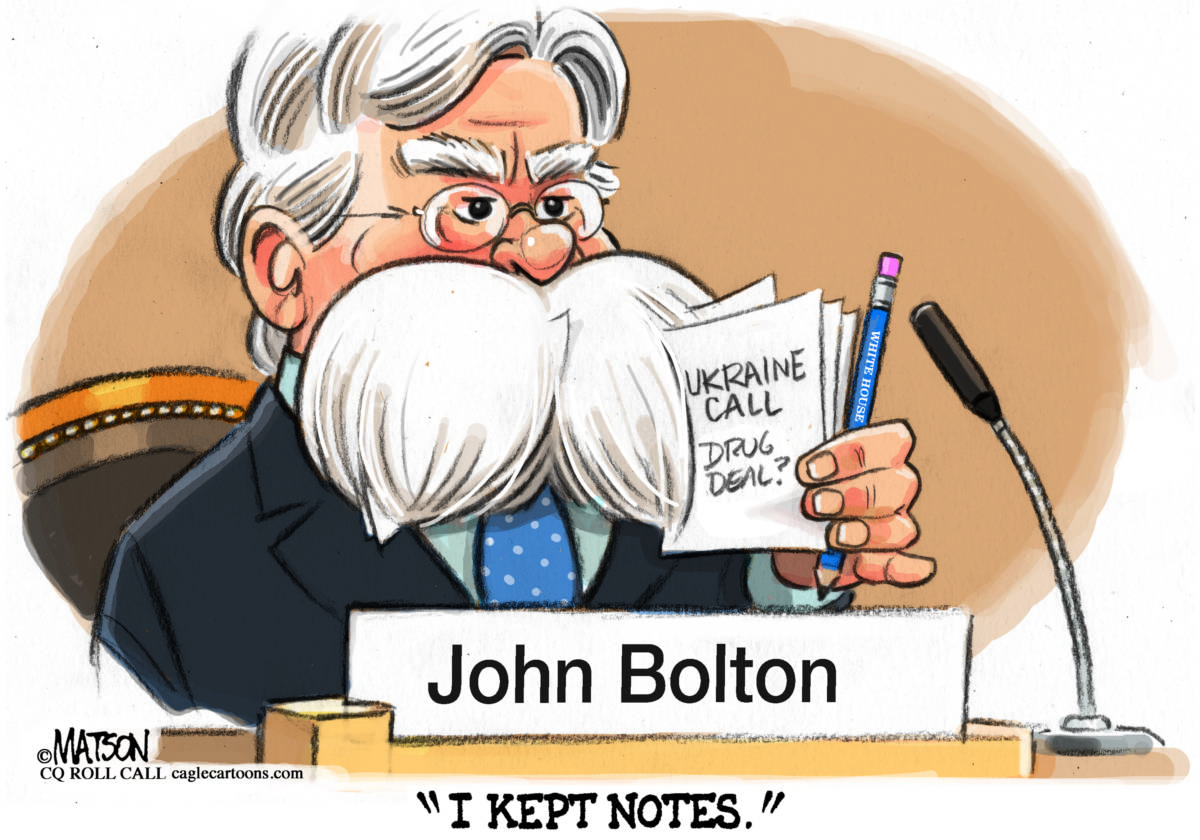 John Bolton Kept Copious Notes by R.J. Matson, CQ Roll Call