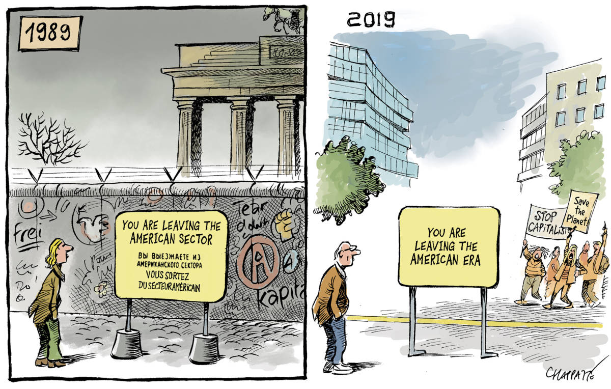Where are we now by Patrick Chappatte, Le Temps, Switzerland