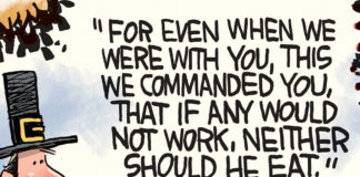 Thanksgiving Thanksgiving OK Boomer by Rick McKee, Counterpoint