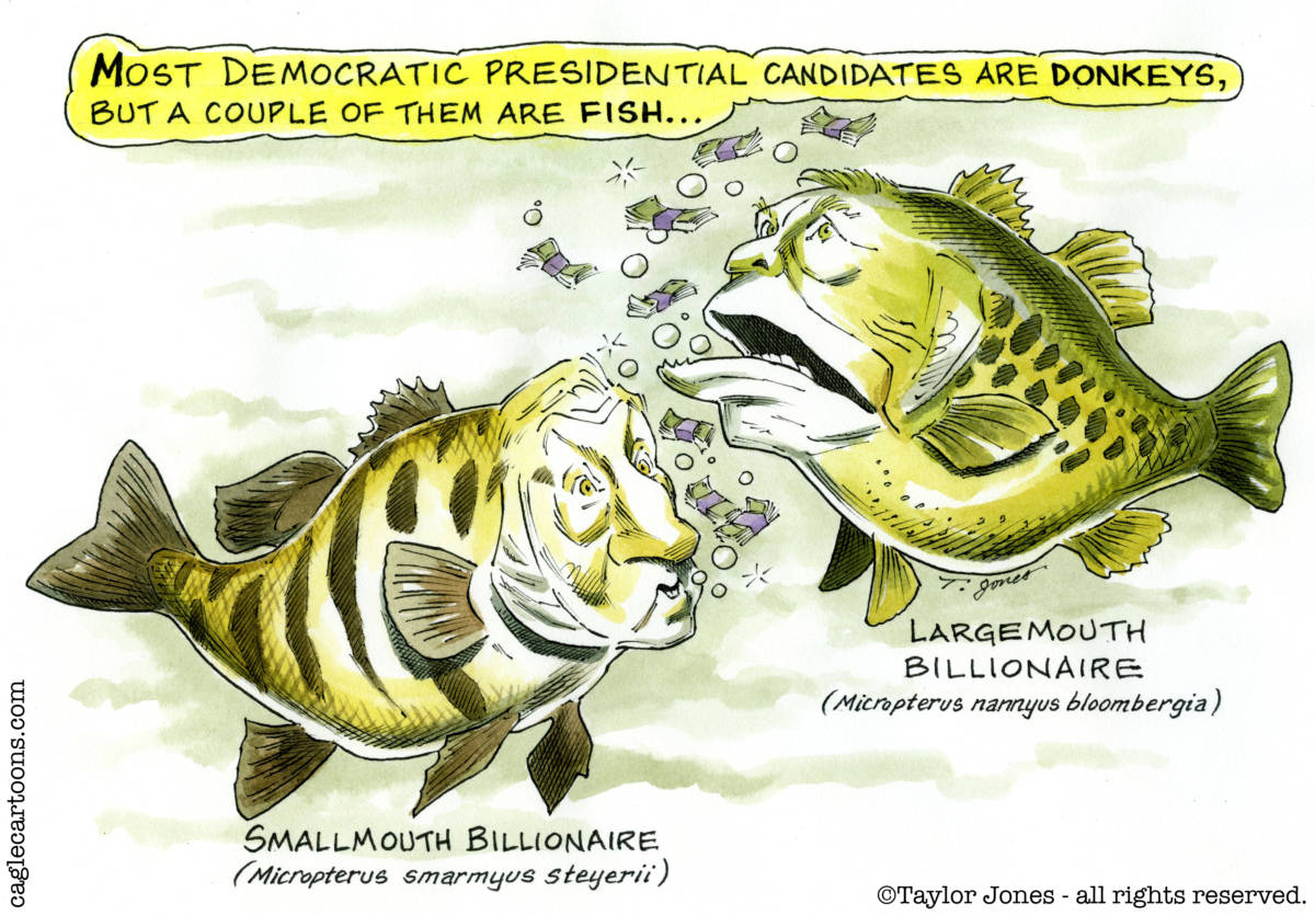 Democratic fish by Taylor Jones, Politicalcartoons.com