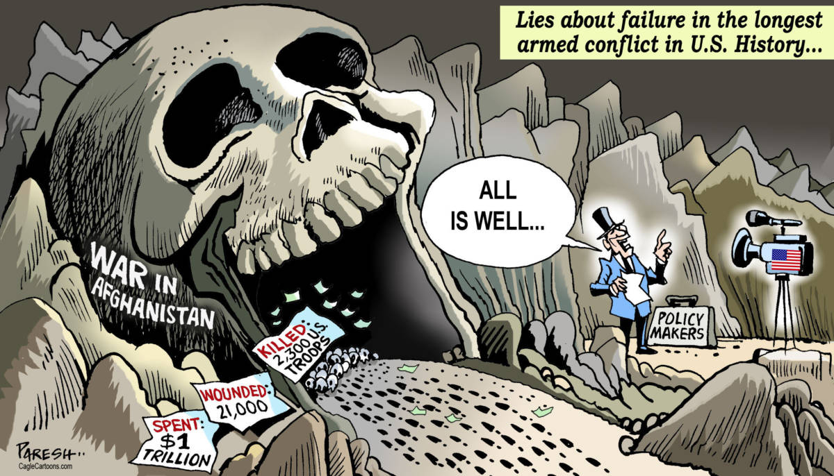 US lies on Afghanistan by Paresh Nath, The Khaleej Times, UAE