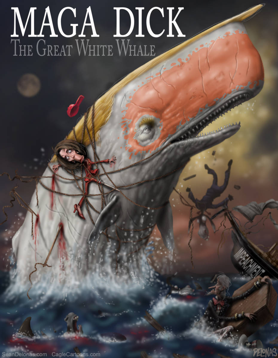 Moby Dick Trump MAGA by Sean Delonas, Easton, PA