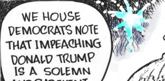 Solemn and sad impeachment Solemn and sad impeachment by Dave Granlund, PoliticalCartoons.com