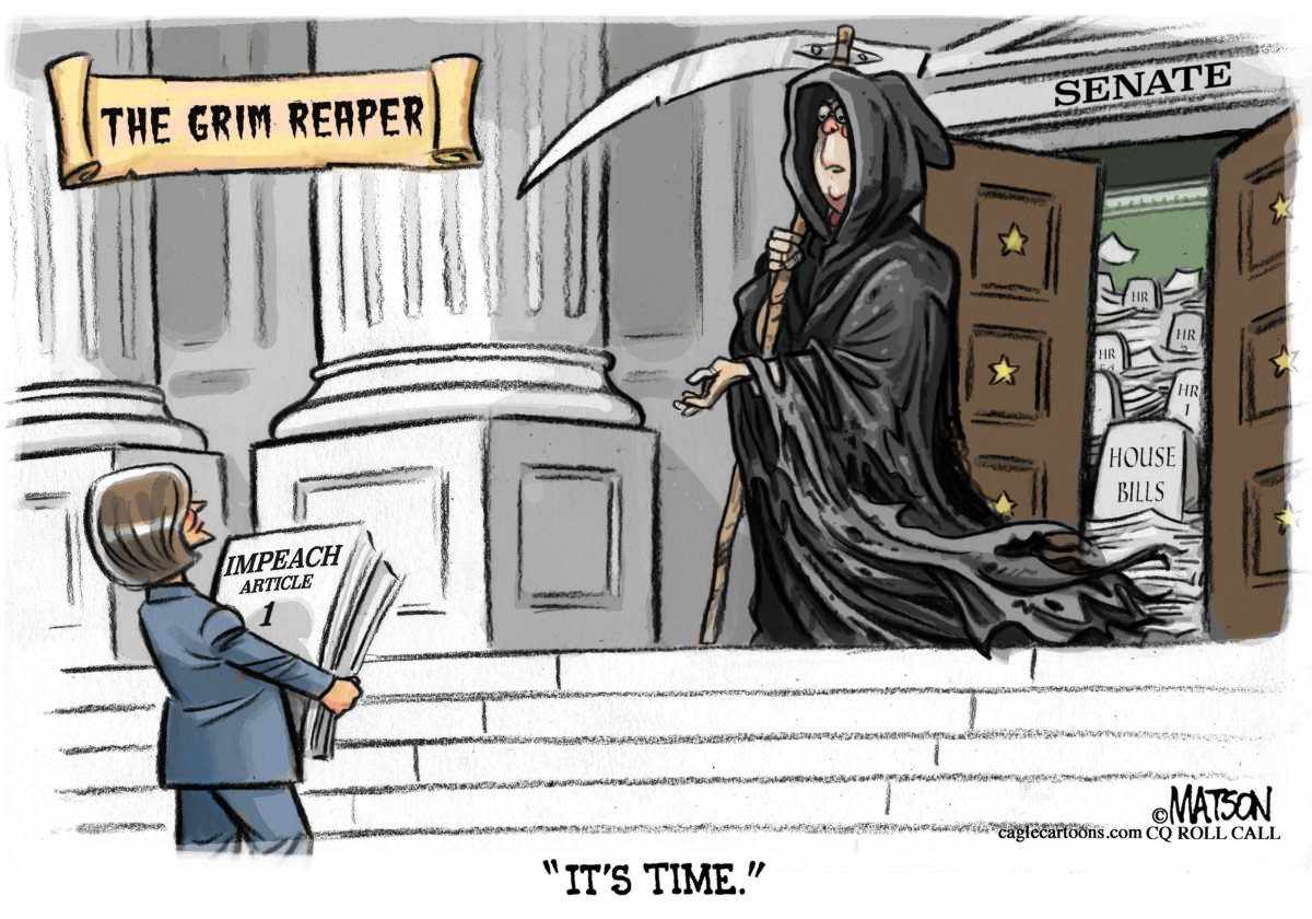 Senator McConnell Is The Grim Reaper by R.J. Matson, CQ Roll Call