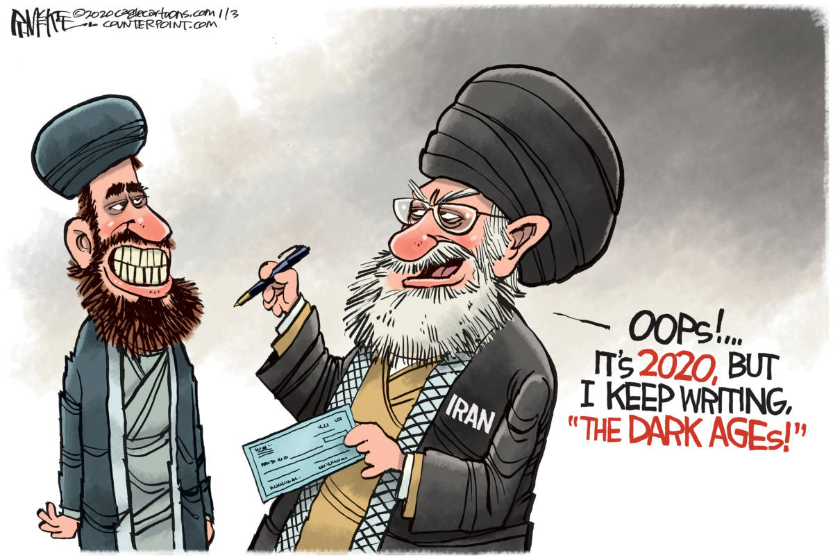 Iran Dark Ages by Rick McKee, CagleCartoons.com