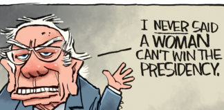 Bernie and Warren Bernie and Warren by Rick McKee, CagleCartoons.com