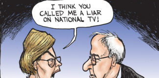 Warren vs Sanders Warren vs Sanders by Kevin Siers, The Charlotte Observer, NC