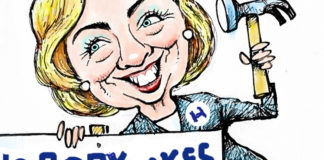 Hillary slams Bernie Hillary slams Bernie by Dave Granlund, PoliticalCartoons.com