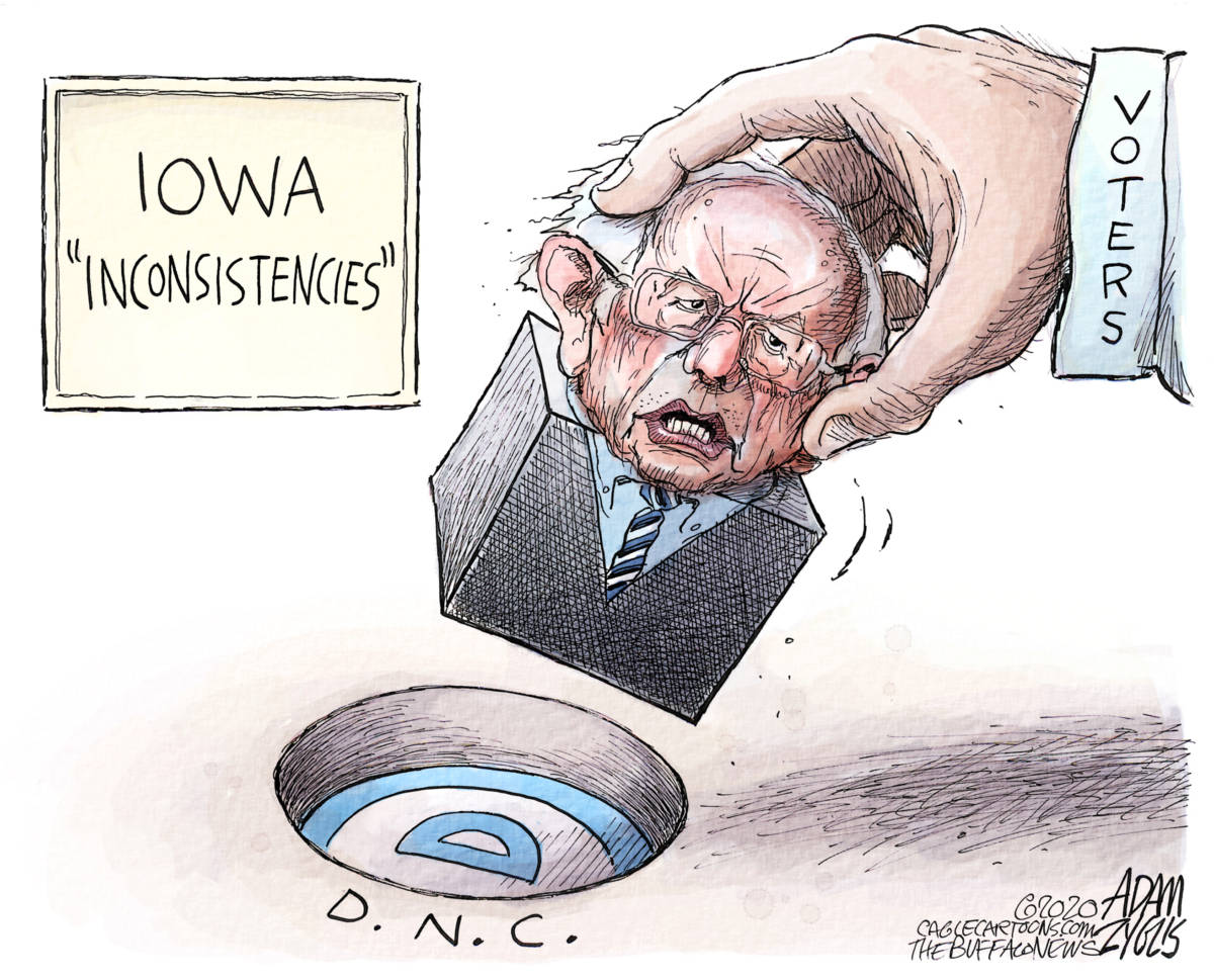 Sanders Doesnt Fit by Adam Zyglis, The Buffalo News, NY