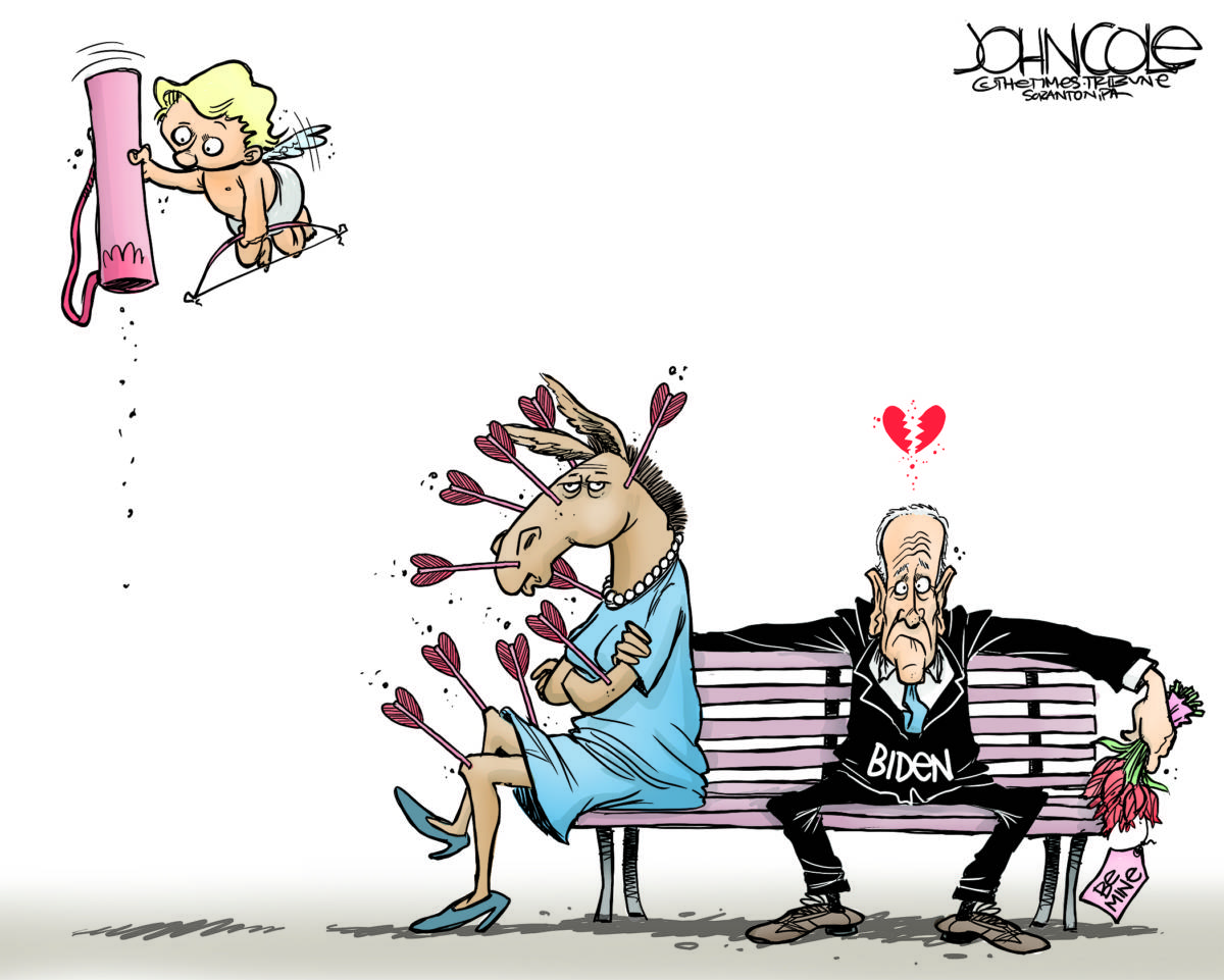 Biden Valentines Day by John Cole, The Scranton Times-Tribune, PA