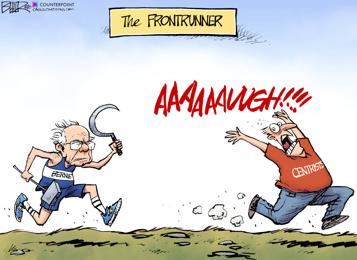 Bernie Frontrunner by Nate Beeler, Counterpoint