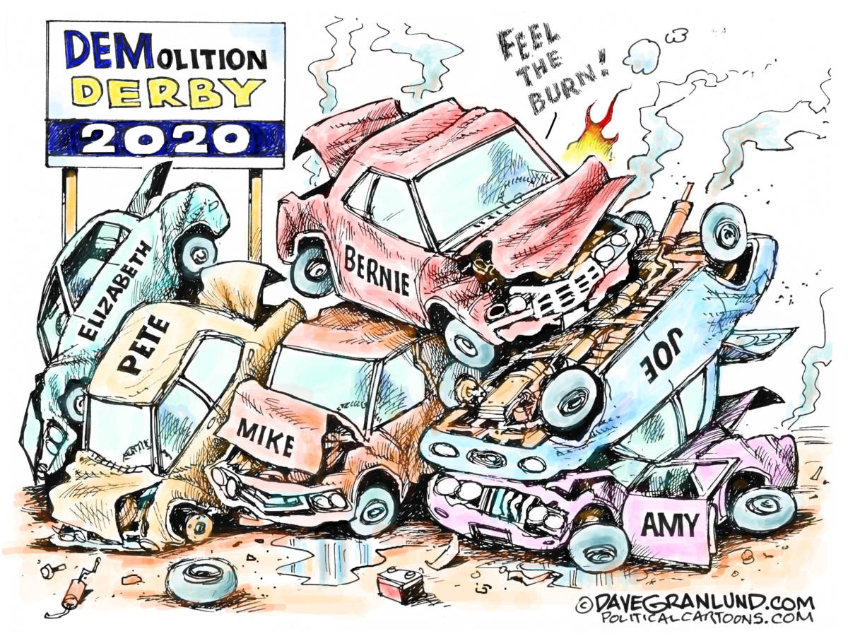 Demolition derby 2020 by Dave Granlund, PoliticalCartoons.com