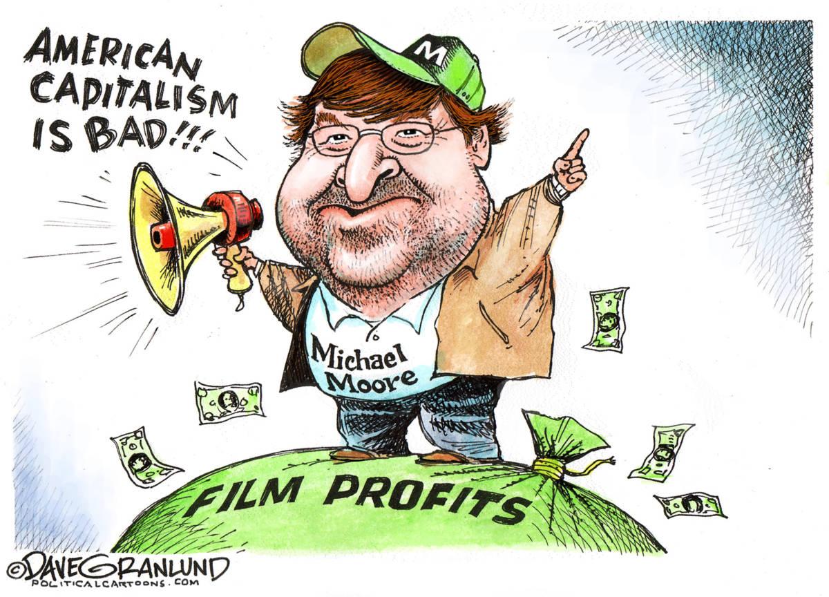 Michael Moore vs Capitalism by Dave Granlund, PoliticalCartoons.com