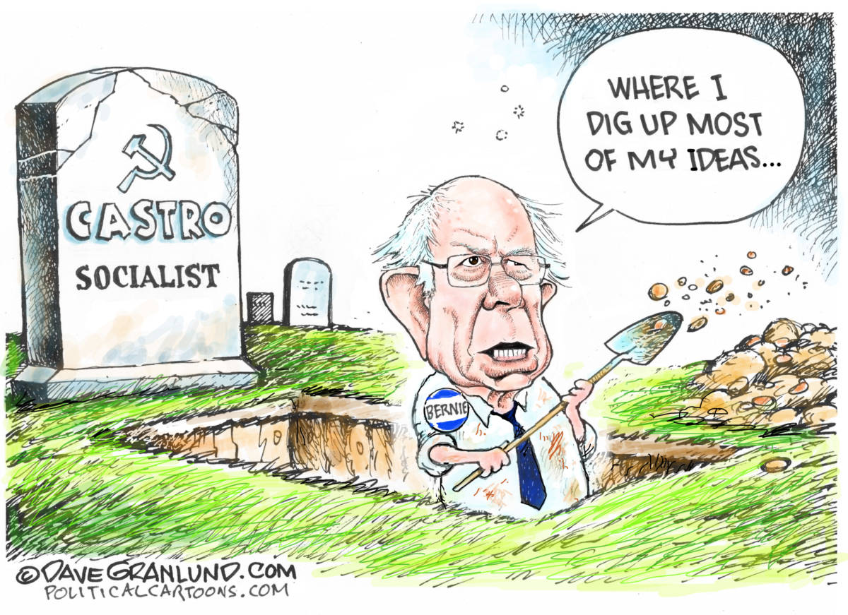 Bernie and Socialism by Dave Granlund, PoliticalCartoons.com