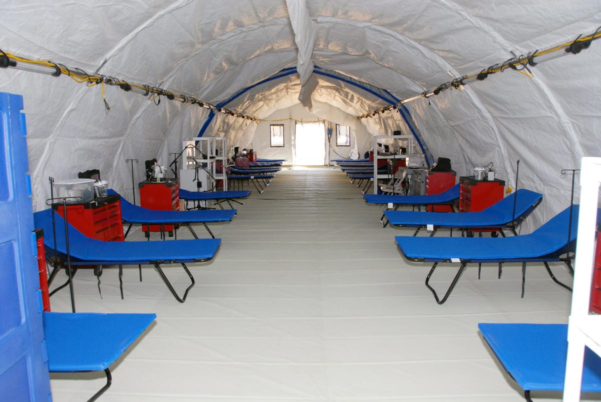 Intermountain Dixie Regional Medical Center Installs BLU-MED Tent