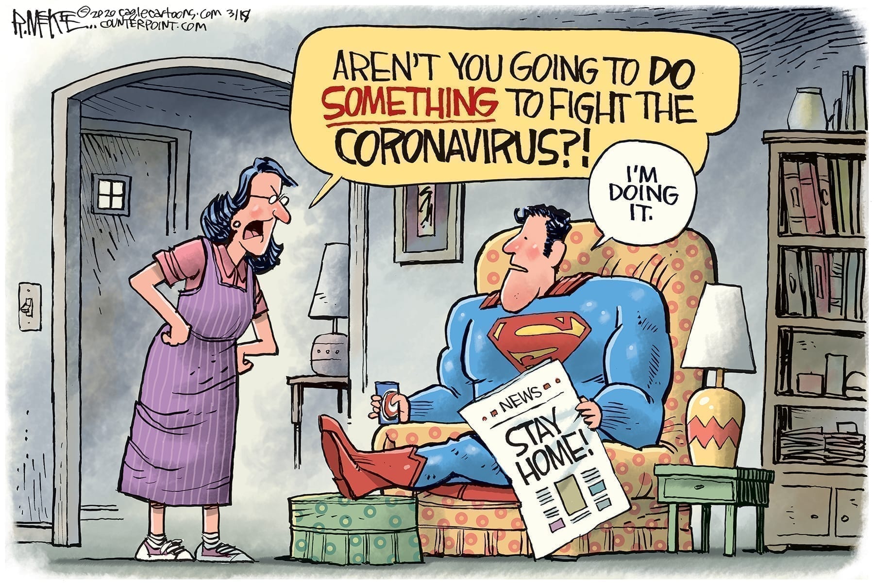 Superman Fights Coronavirus
