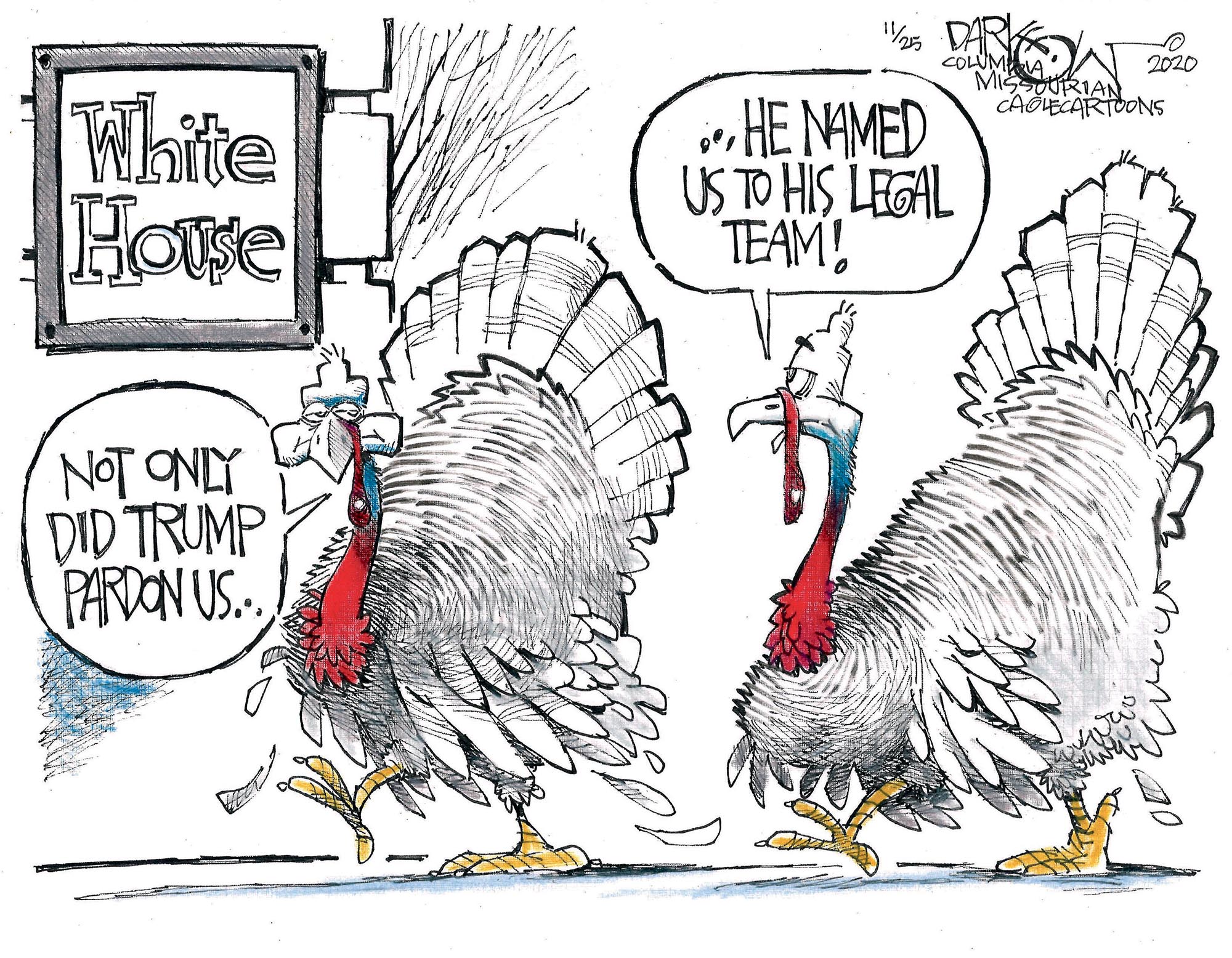 Editorial Cartoon Pardoning The Turkey The Independent News Events