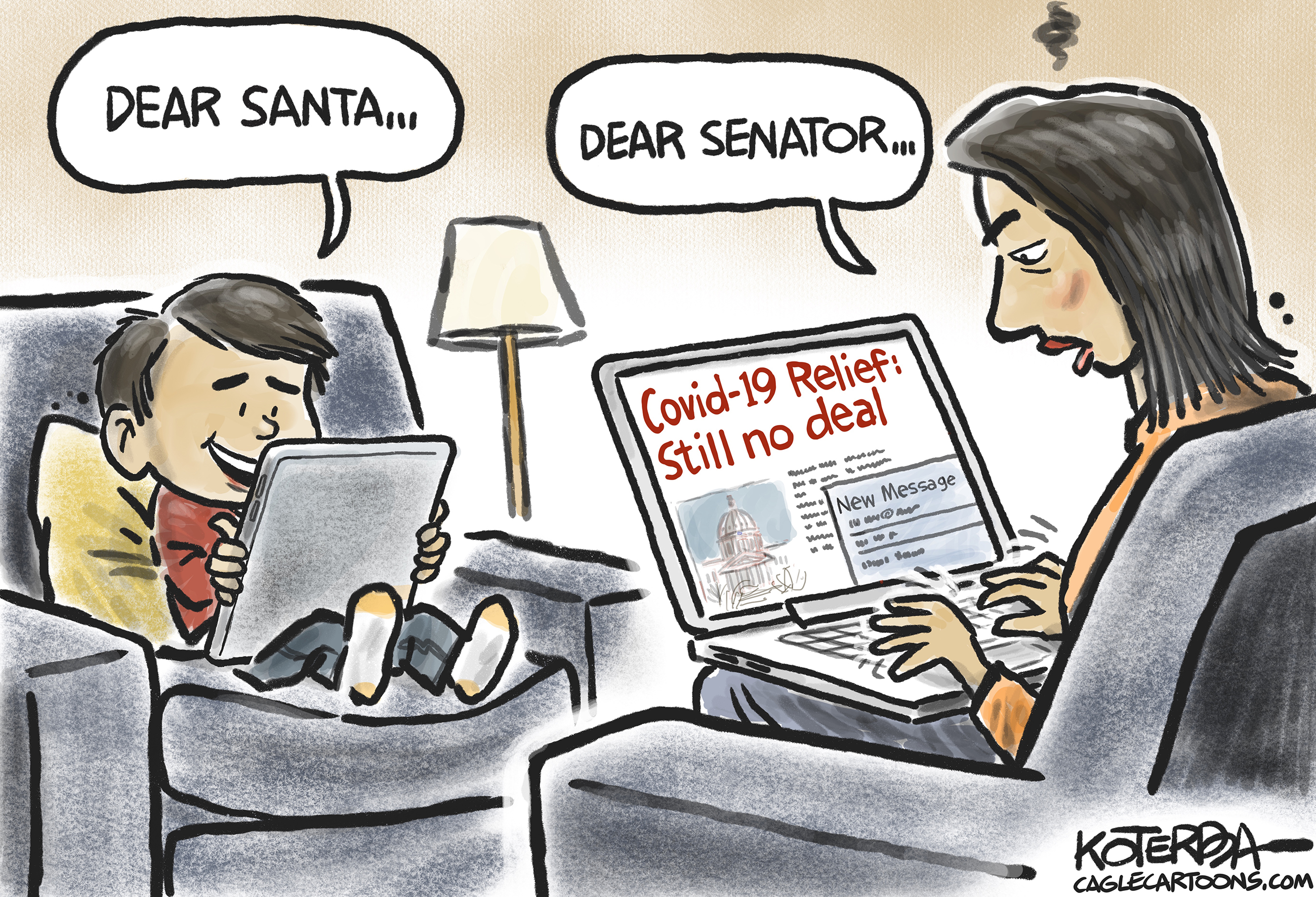 Editorial Cartoon: Still No Covid Relief Covid Relief