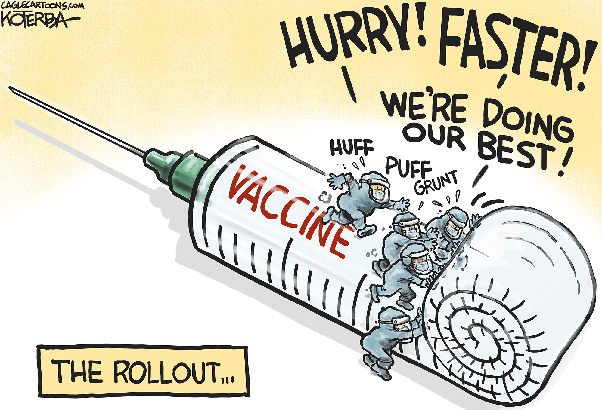 Editorial Cartoon: Vaccine Rollout - The Independent | News Events Opinion  More