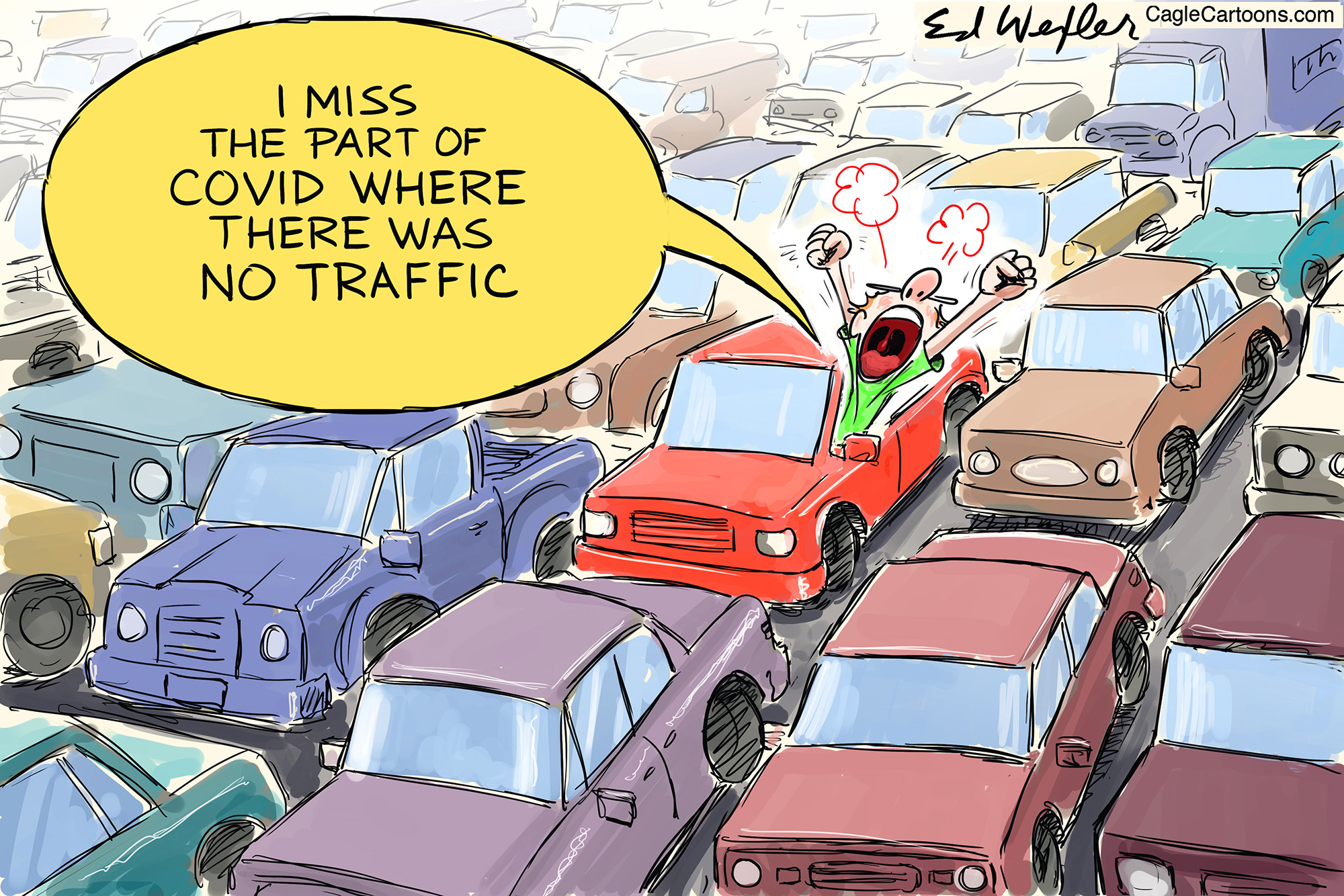 Editorial Cartoon: Corona Traffic Jam - The Independent | News Events  Opinion More