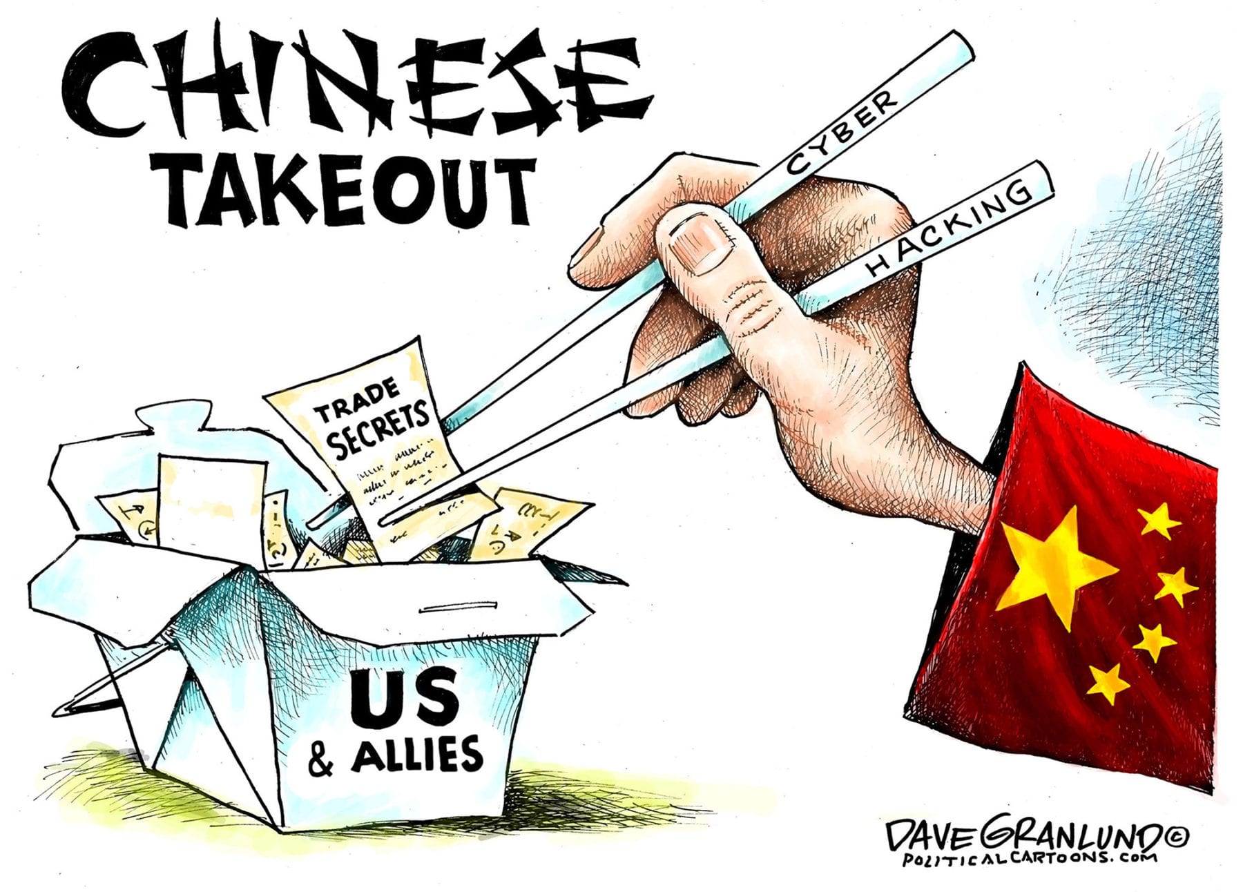 Editorial Cartoon China Hacks US And Allies The Independent News